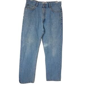 Vintage Indigo Palms Tommy Bahama Mens Classic Fit Jeans Size 36x32 Thrashed